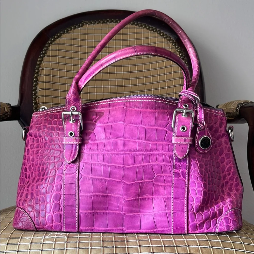 DOONEY & BOURKE Nile Satchel with Silver Accents - Picture 1 of 12